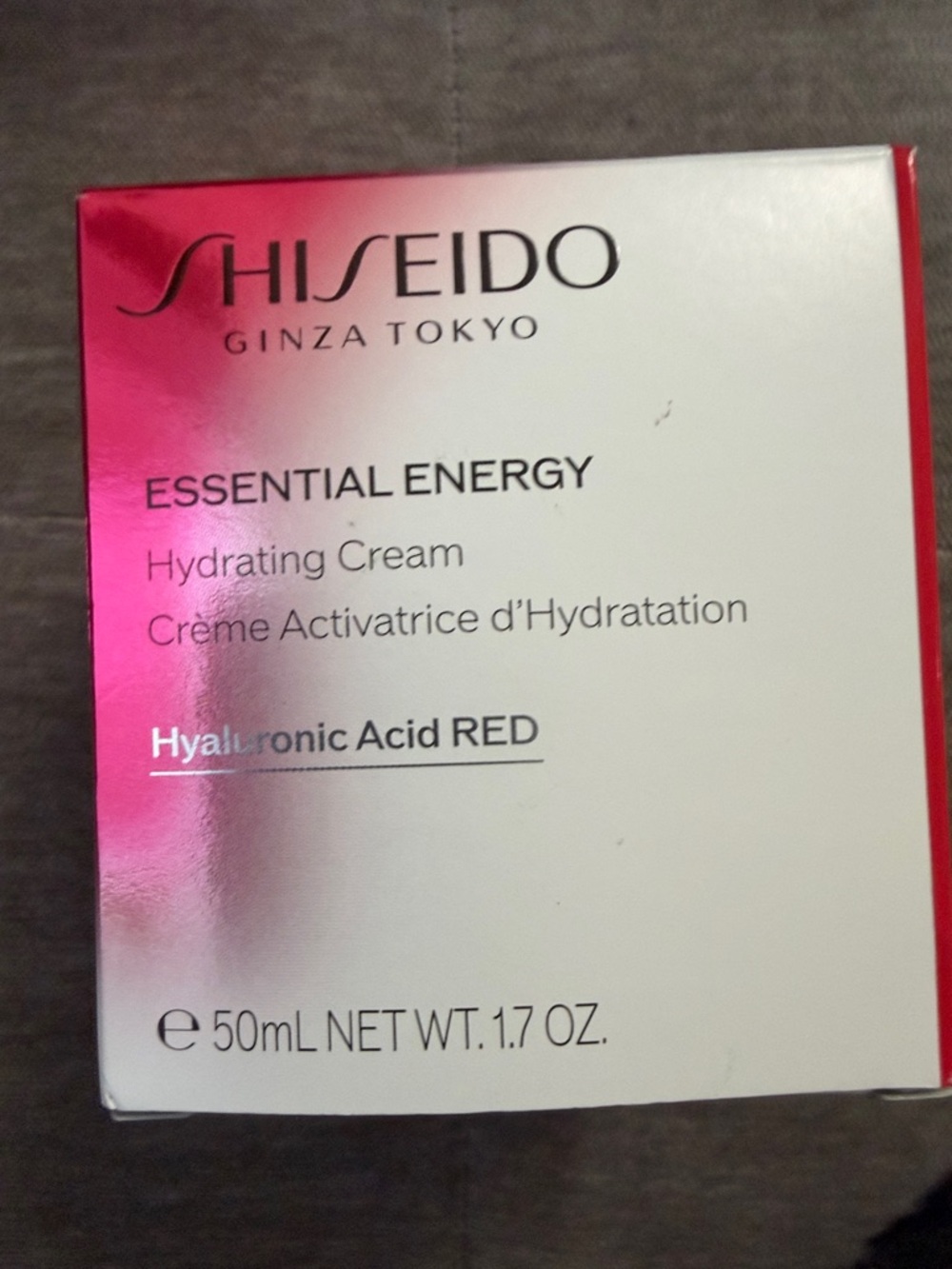 Shiseido Essential Energy Hydrating Cream - Pink and White Packaging